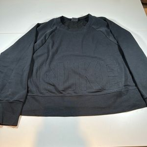 Women’s Black Nike long sleeve crop top sz 1x